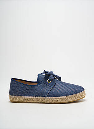 Espadrile țesătură satinată toc plat până la 3 cm albastru LA MAISON DE L'ESPADRILLE femeie
