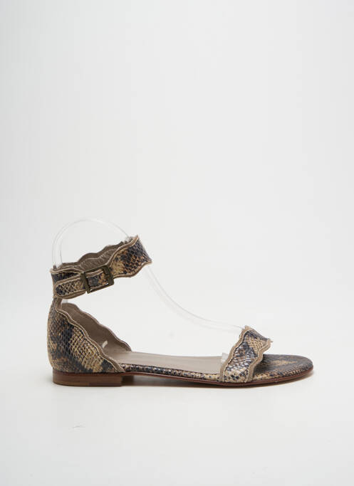 Sandale/Pantofi decupați bej SMS femeie