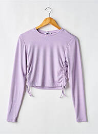 Tricou croială cambrată mâneci lungi violet TIFFOSI fată