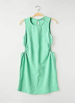 Rochie midi fără mâneci fără mâneci verde TIFFOSI fată