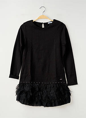 Rochie scurtă mâneci lungi mâneci lungi negru MAYORAL fată
