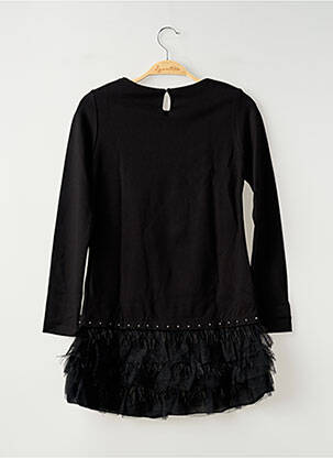 Rochie scurtă mâneci lungi mâneci lungi negru MAYORAL fată