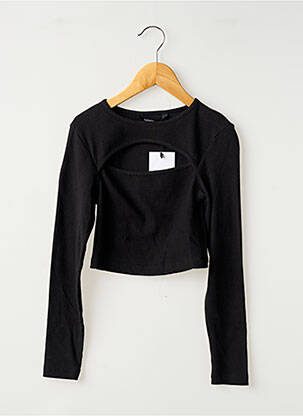 Top guler rotund mâneci lungi negru TIFFOSI femeie
