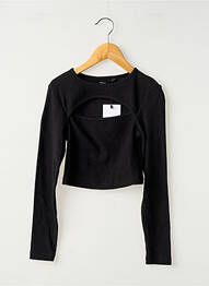 Top guler rotund mâneci lungi negru TIFFOSI femeie