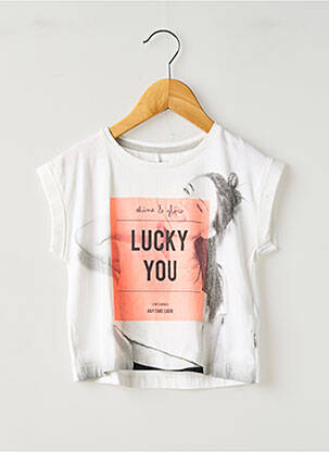 Top alb NAME IT fată