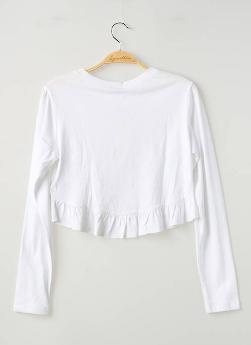 Vestă cu mâneci lungi alb MAYORAL fată