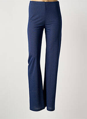 Pantalon slim talie elastică talie înaltă albastru IL QUARTO STILE femeie