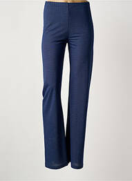 Pantalon slim talie elastică talie înaltă albastru IL QUARTO STILE femme