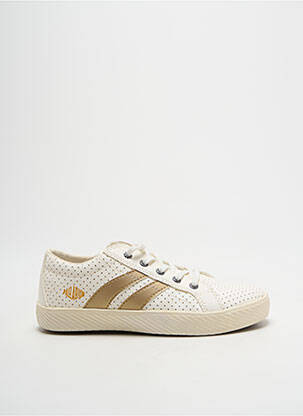 Adidași țesătură satinată vârf rotund auriu PALLADIUM fată