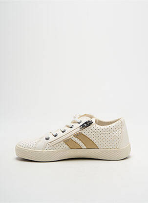Adidași țesătură satinată vârf rotund auriu PALLADIUM fată