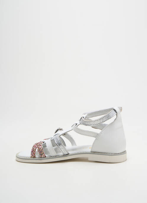 Sandale/Pantofi decupați alb GBB fată