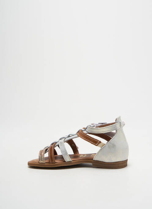 Sandale/Pantofi decupați argintiu BELLAMY fată