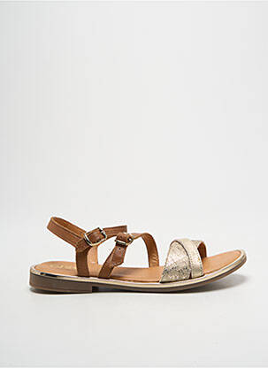 Sandale/Pantofi decupați auriu GBB fată