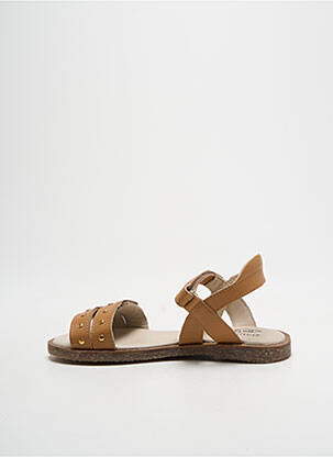 Sandale/pantofi decupați material neted chiquet maro PALLADIUM fată