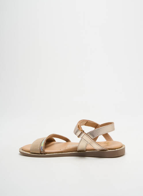 Sandale/Pantofi decupați auriu LITTLE MARY fată