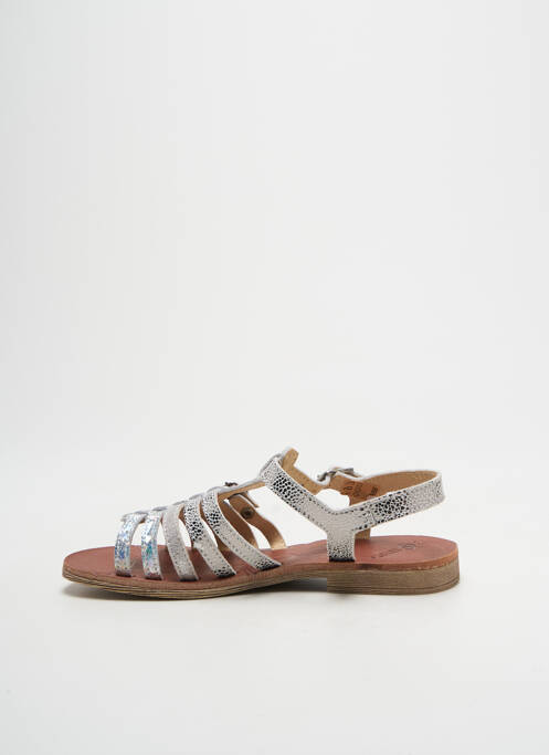 Sandale/Pantofi decupați argintiu GBB fată