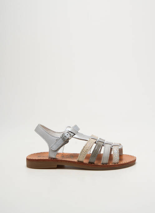 Sandale/Pantofi decupați gri INTREPIDES PAR BABYBOTTE fată