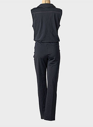 Salopetă-pantalon închidere cu nasturi pe față fără mâneci negru HTB femeie