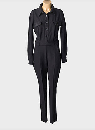 Salopetă-pantalon buzunare mâneci lungi negru MORGAN femeie