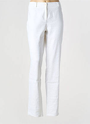 Pantalon drept țesătură crep mărime normală alb ORIGINALS BY SCAPA femeie