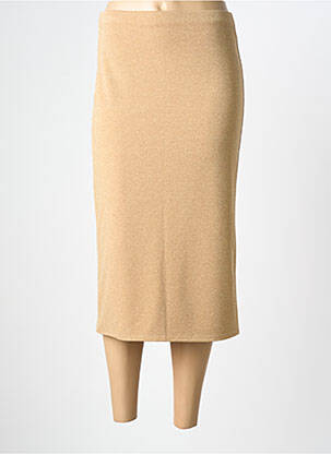 Fustă midi auriu IMPERIAL femeie