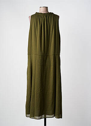 Rochie midi croială fluidă fără mâneci verde FREEMAN T.PORTER femeie