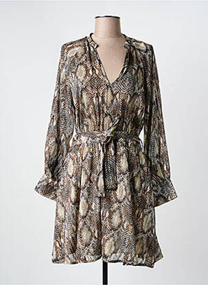 Rochie scurtă maro MORGAN femeie