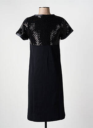 Rochie midi mâneci scurte mâneci scurte negru HBT femeie