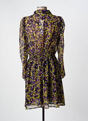 Rochie scurtă mâneci lungi mâneci lungi galben MORGAN femeie