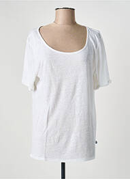 Tricou elasticitate mâneci scurte alb FREEMAN T.PORTER femeie