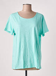 Tricou elasticitate mâneci scurte albastru ÉTYMOLOGIE femme