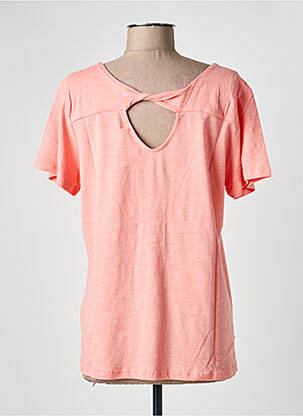 Tricou elasticitate mâneci scurte roz ÉTYMOLOGIE femeie