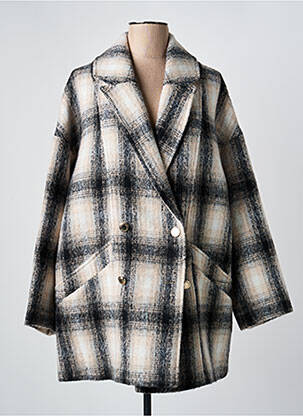 Palton scurt gri MORGAN femeie