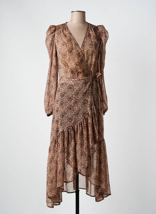 Rochie lungă roz MORGAN femeie