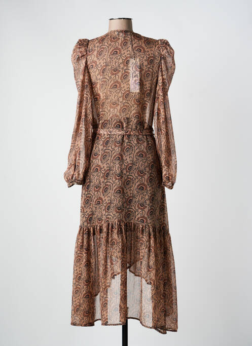 Rochie lungă roz MORGAN femeie