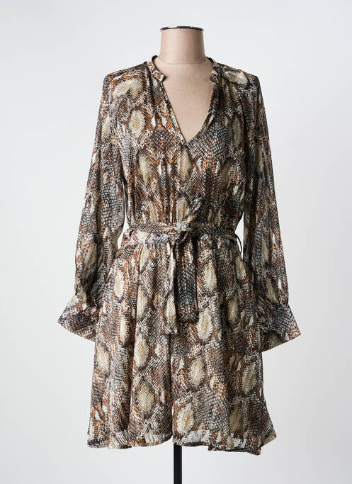 Rochie scurtă maro MORGAN femeie