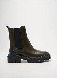 Botine/ghete material neted toc de 4 la 6 cm verde VANESSA WU femme