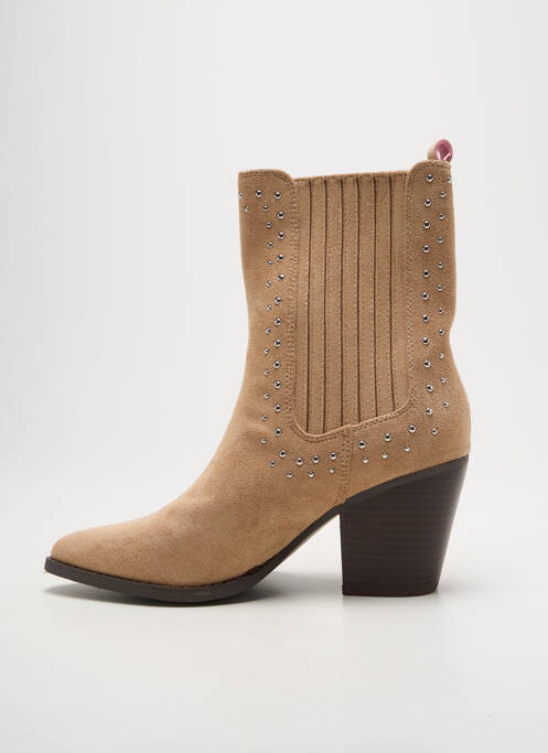 Botine/Ghete bej VANESSA WU femeie