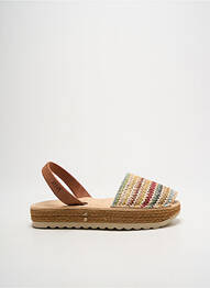 Espadrile vârf deschis toc plat până la 3 cm maro RIA MENORCA femme