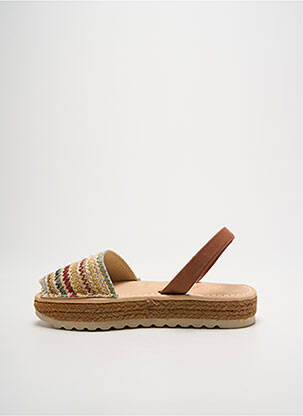 Espadrile vârf deschis toc plat până la 3 cm maro RIA MENORCA femeie