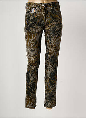 Pantalon slim verde ZERRES femeie