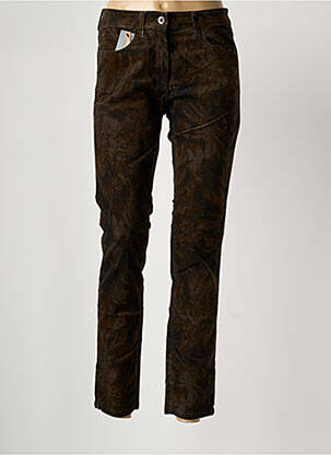 Pantalon slim maro ZERRES femeie