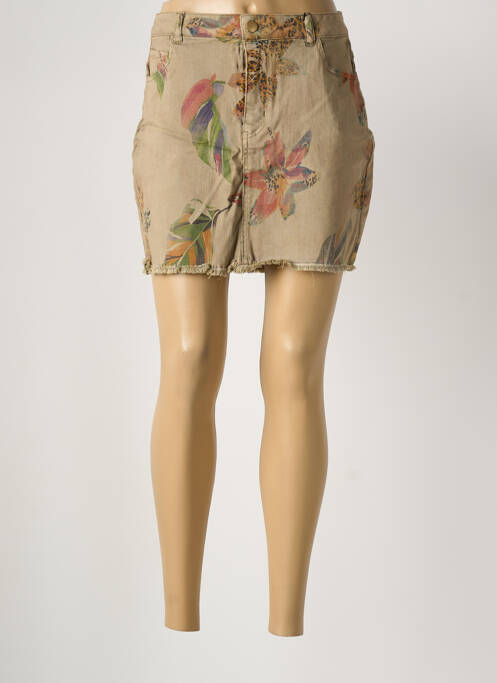 Fustă scurtă verde DESIGUAL femeie