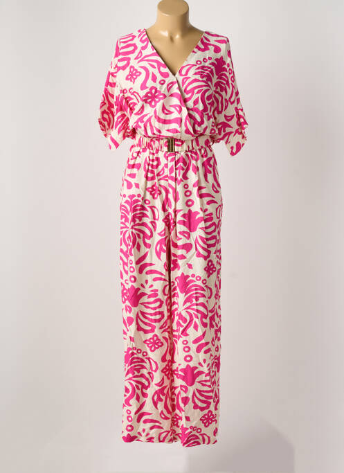 Salopetă-pantalon roz MAELLE femeie