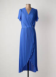 Rochie lungă mâneci scurte mâneci scurte albastru I.CODE (By IKKS) femme