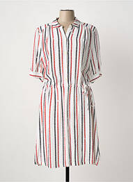 Rochie midi mâneci scurte mâneci scurte roșu TOMMY HILFIGER femme