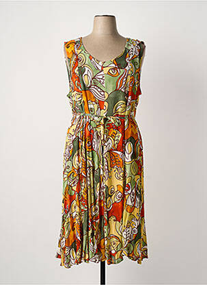 Rochie midi verde ORIENTIQUE NATURALLY femeie