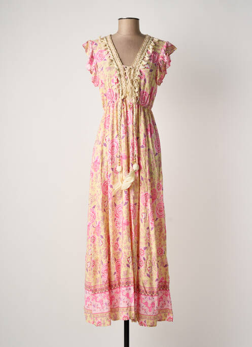 Rochie lungă galben LAST QUEEN femeie