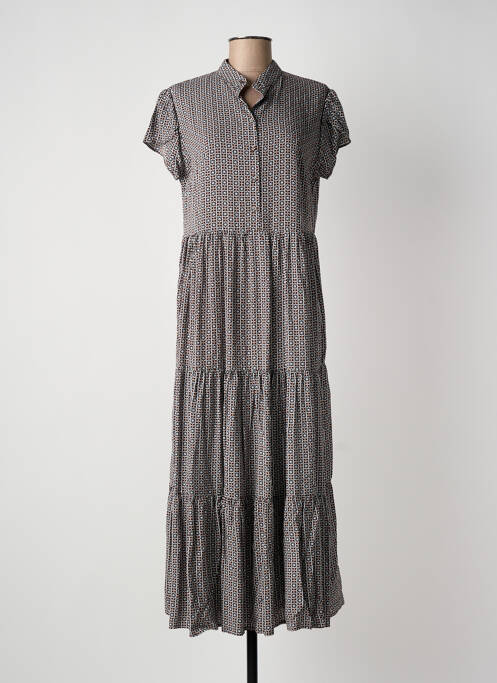 Rochie lungă maro LAST QUEEN femeie