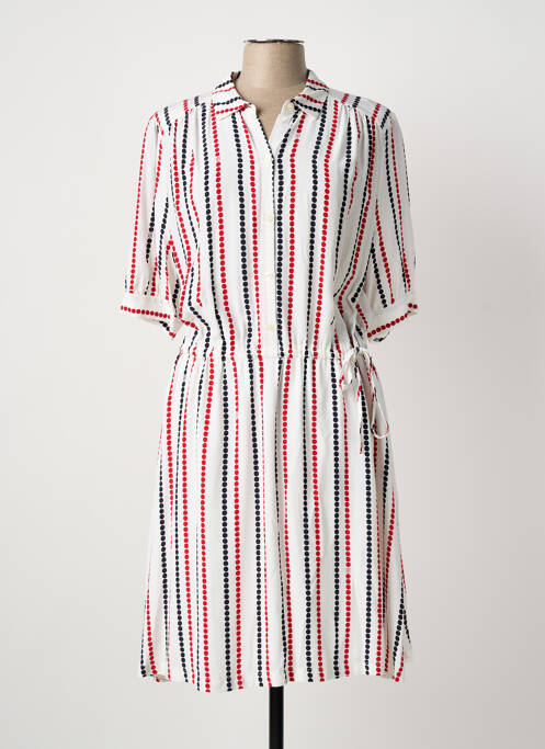 Rochie midi mâneci scurte mâneci scurte roșu TOMMY HILFIGER femme